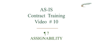 Contract Training #10 Assignability