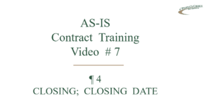 Contract Training #07 - Closing Date