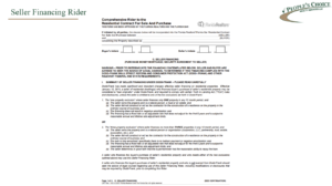 Rider C - Seller Financing